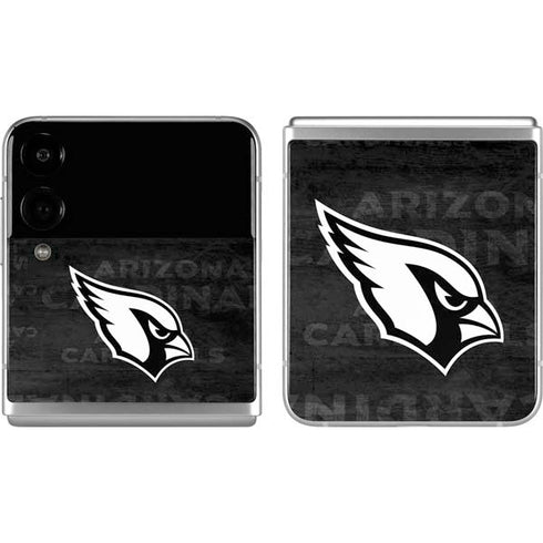 NFL Arizona Cardinals Black & White Galaxy Z Flip4 5G Skin